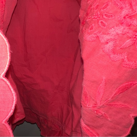 NWT Vineyard Vines Paradise Pink Linen Blend Flutter Sleeve Dress - Picture 5 of 8